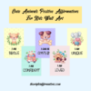 Cute Animals Positive Affirmations For Kids Wall Art Cover1